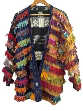 Vintage Paula Sweet Muslin Mink 100% Cotton cardigan Jacket Boho Women’s Size 1X